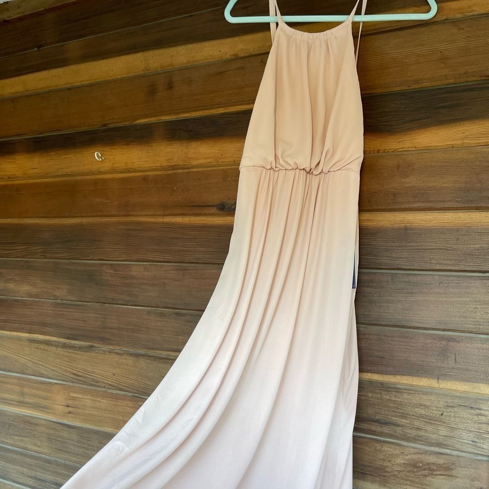 NWT Show Me Your Mumu Amanda Maxi Dress multiple sizes in Dusty Blush Crisp